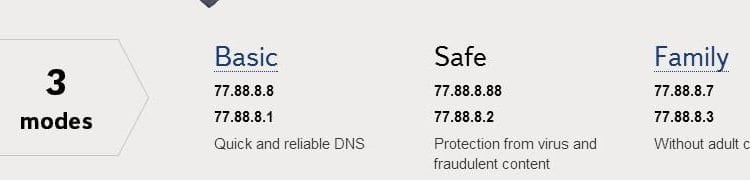 Yandex DNS ile kapatılan sitelere girmek