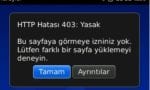 Blackberry HTTP hatası 403:Yasak hatası çözümü