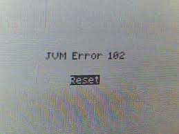 JVM Error 102