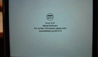error Reload Software 513