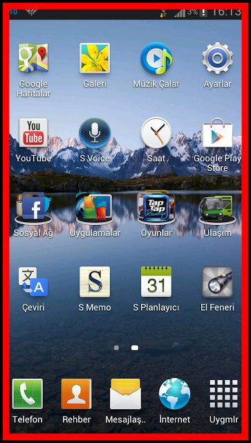 Galaxy S3 Kirmizi Cerceve Sorunu