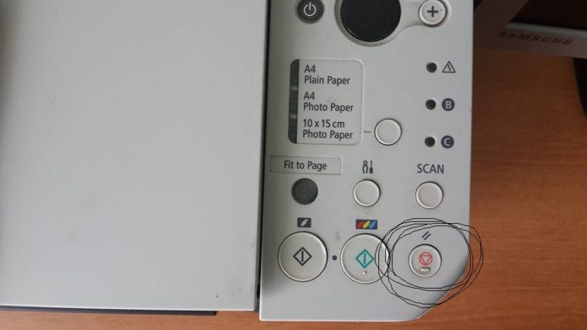 Canon PIXMA MP190 resetleme