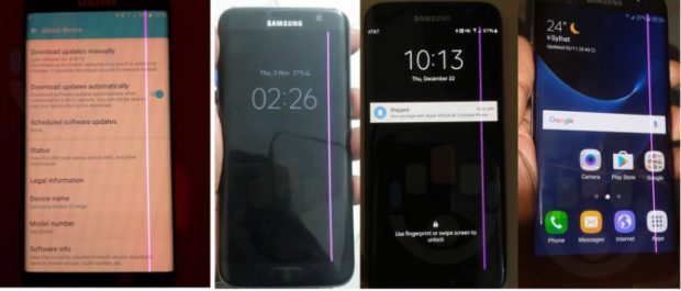 Galaxy S7 Edge Pembe Çizgi Sorunu Çözümü