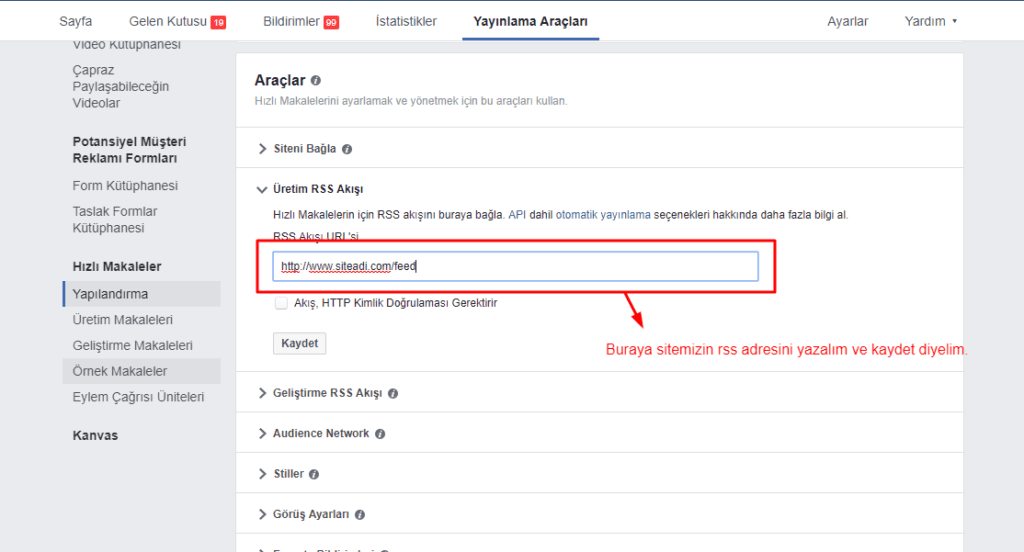 fb4 - Wordpress Facebook Instant Articles Kurulumu Resimli Anlatım