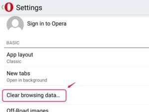 Android için Operada DNS Önbellek Gömme2 - Android DNS önbelleği temizleme