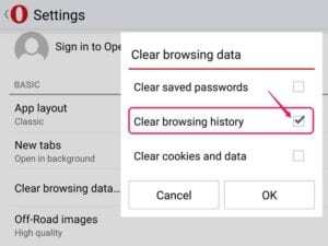 Android için Operada DNS Önbellek Gömme3 - Android DNS önbelleği temizleme