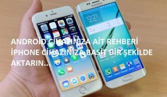 Android rehberi iPhone aktarma işlemi