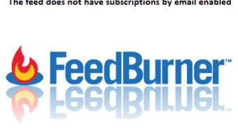 The feed does not have subscriptions by email enabled