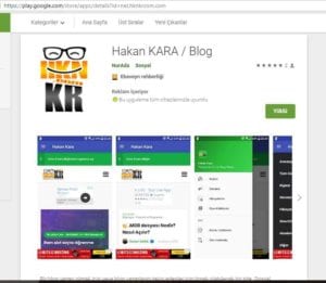 Hakan KARA - Blog adlı Android Uygulamasından görüntüler.