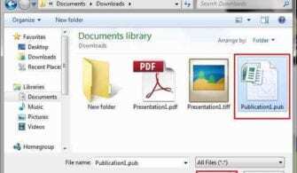 PUB dosyası bu şekildedir