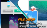 FileDrop ile dosya aktarımı