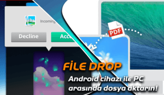 FileDrop ile dosya aktarımı