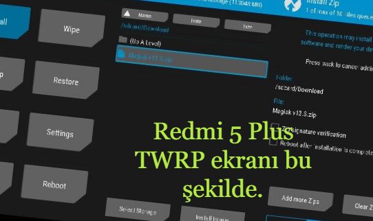 Redmi 5 Plus TWRP Kurulumu