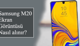 Samsung M20 ekran görüntüsü nasıl alınır?