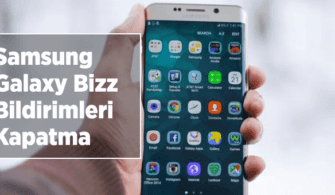 Samsung Galaxy Bizz Bildirim Kapatma
