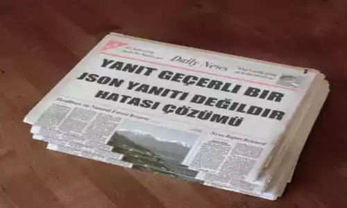 Yanıt geçerli bir JSON yanıtı değildir.