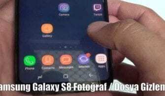 Samsung Galaxy S8 Gizleme