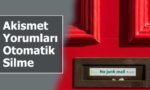 Akismet İstenmeyen Yorumları Silme