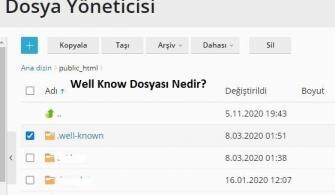 Well-Know ne işe yarar?