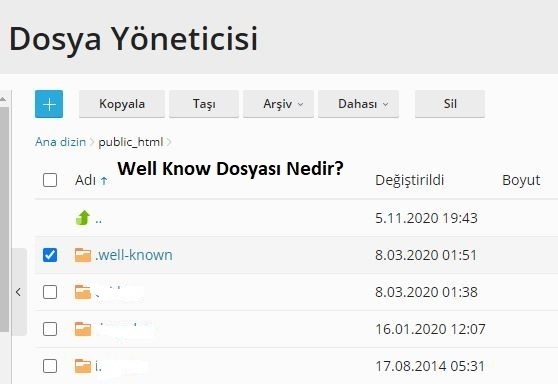WordPress .well-known Dosyası Nedir?