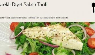 Levrekli Diyet Salata Tarifi