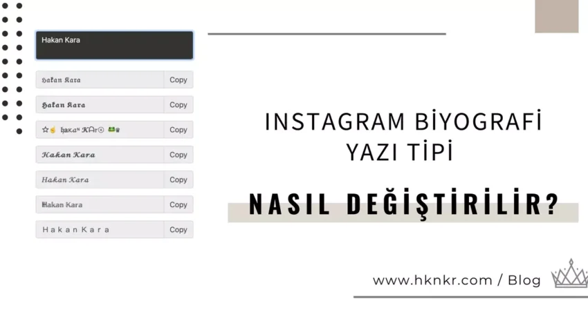 Instagram Biyografi Yazı Tipi Nasıl Değiştirilir?