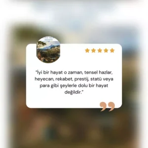 Mutlu Olma Sanatı Mutlu Olma Sanatı adlı kitapta yer alan bir cümleyi sizlerle paylaşmak istiyorum.