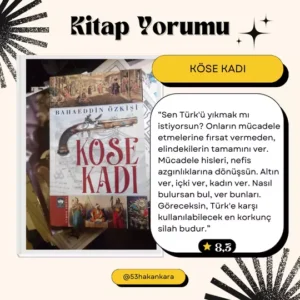Köse Kadı Köse Kadı adlı kitabın kapağı ve kitaptan can alıcı bir sözü paylaşmak istiyorum.
