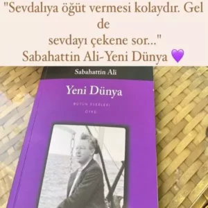 Yeni Dünya Yeni Dünya adlı kitabın kapağı ve içerisinden bir söz sizlerle