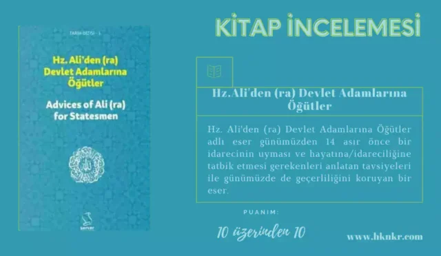 Hz. Ali'den (ra) Devlet Adamlarına Öğütler