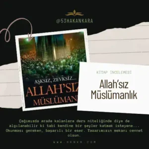 Allah'sız Müslümanlık kitap kapağı ve küçük bir yorum.