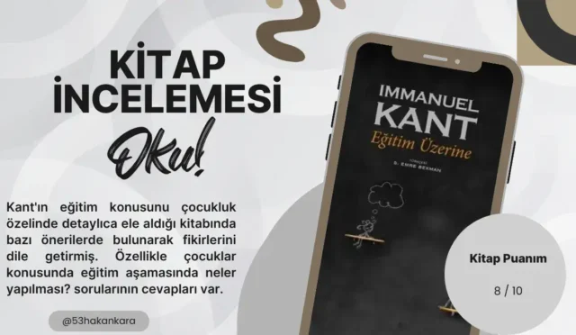 Eğitim Üzerine Immanuel Kant S. Emre Bekman