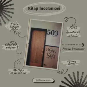 503 adlı şiir kitabı hakkında kısa yorumlar