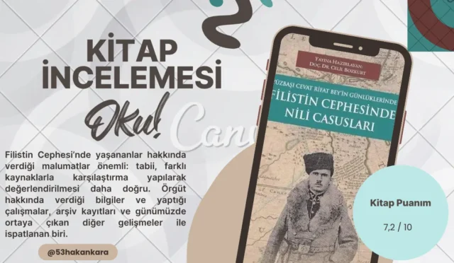 Yüzbaşı Cevat Rifat Bey'in Günlüklerinde Filistin Cephesinde Nili Casusları